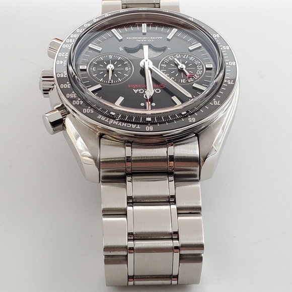 100% Authentic OMEGA Speedmaster Co-Axial Chronograph Moonphase Watch - Picture 9 of 16